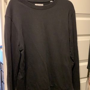 Mens black crew neck sweater